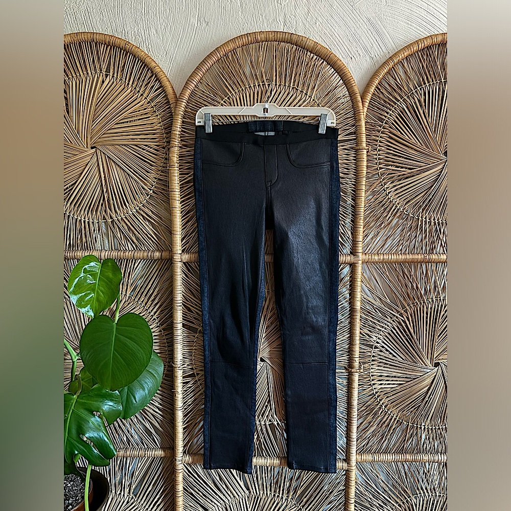 Helmut Lang Denim & Leather Leggings